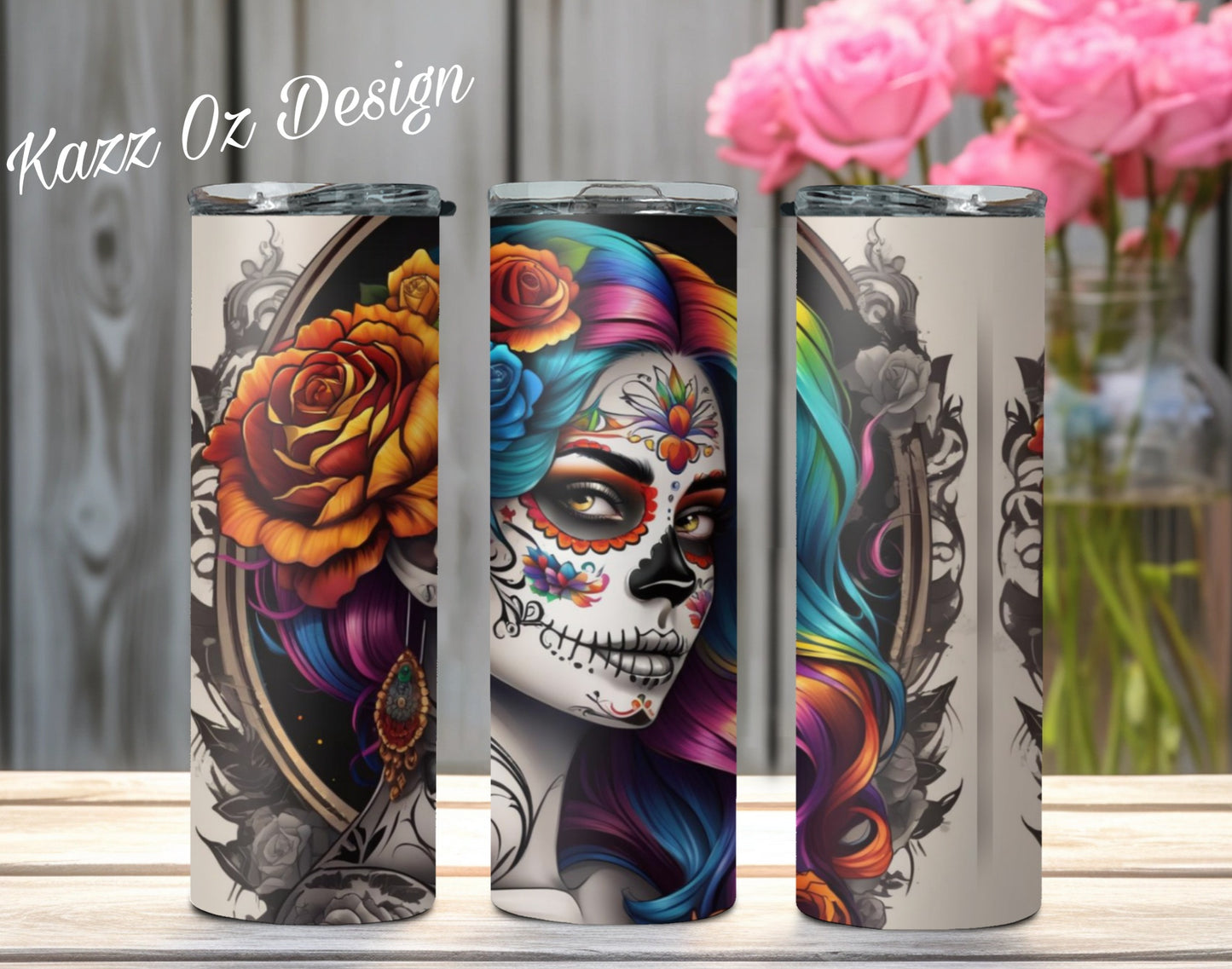 Rainbow Celestial Day of The Dead Goddess