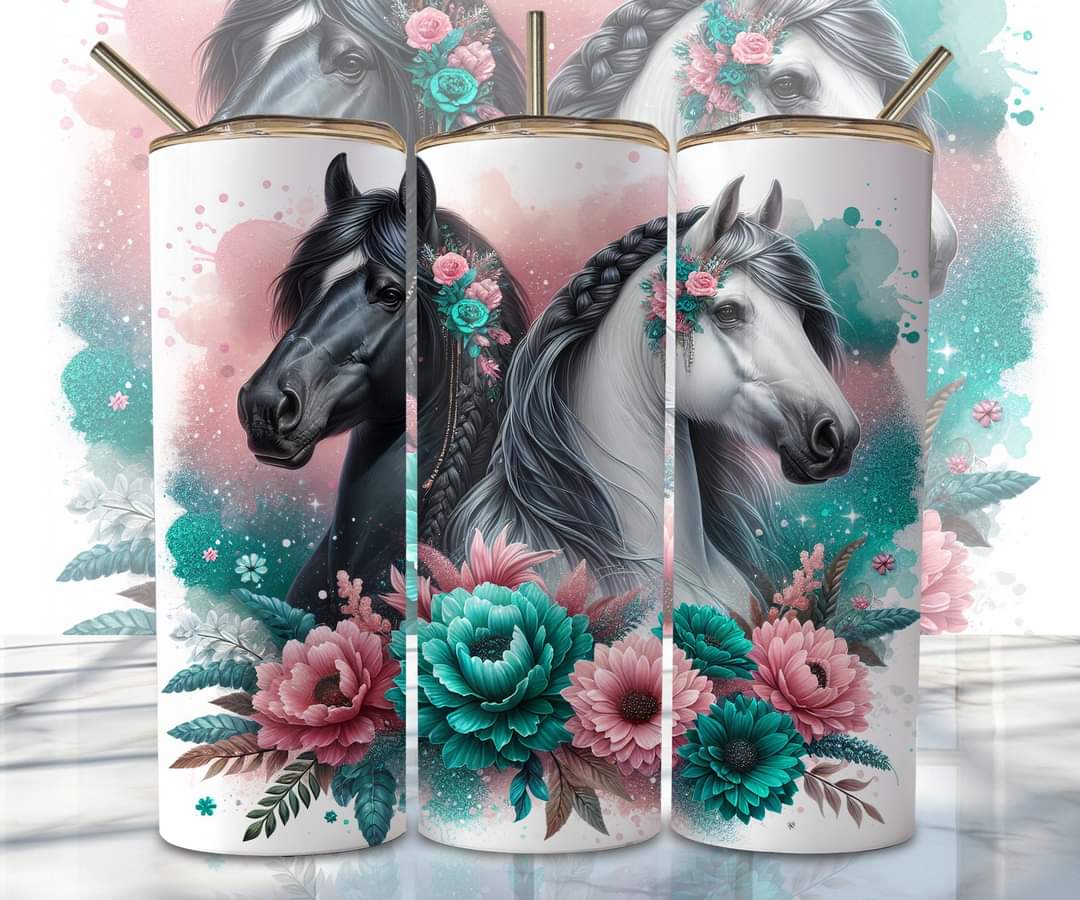 Flowers and Horses