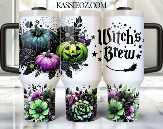 Witch's Brew Halloween fall pumpkins