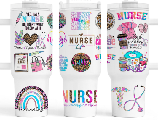 40oz Nurse Tumbler