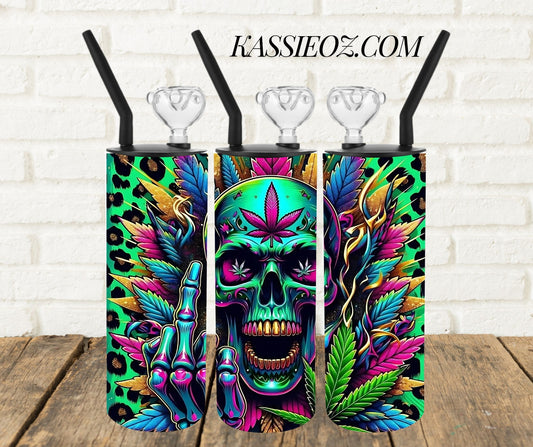 Neon 420 skull