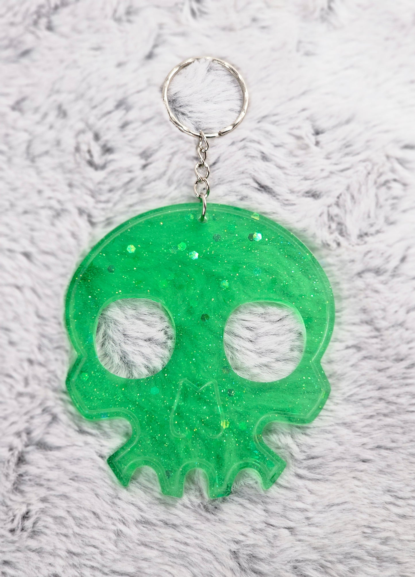 Green Skull Self-defense Keychain