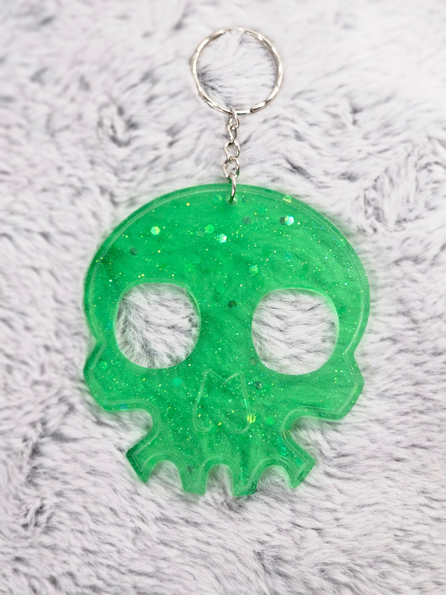 Green Skull Self-defense Keychain